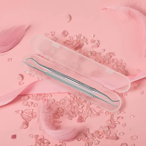 Vista 7 de YINYIN, 2 limas de uñas encarnadas y levantador con estuche de almacenamiento, herramienta de uñas encarnadas de acero inoxidable 100%, herramienta