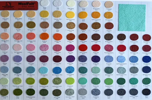 Vista 3 de National Nonwovens - Hoja de fieltro de lana blanca gigante de primera calidad - Mezcla de 35% lana - Bricolaje, costura, manualidades, fieltro - 1