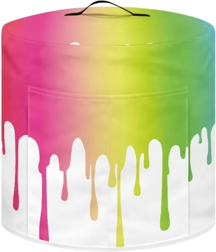 Vista 24 de GLENLCWE Funda para olla a presión de esqueleto de sangre roja para olla arrocera de 3 cuartos de galón, cubierta antipolvo de Halloween, cubierta