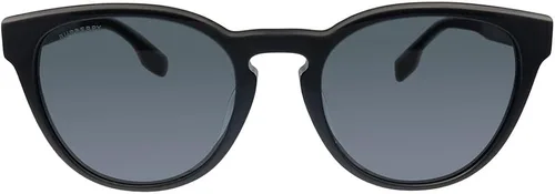 Vista 2 de BURBERRY BE 4310F 385087 - Lentes de sol redondos de plástico negro con lente gris