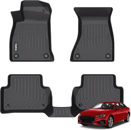 Vista 145 de Tapetes de piso para todo clima y forro de carga con respaldo para Chevrolet Suburban de 7 asientos 2021-2025 / GMC Yukon XL de 7 asientos