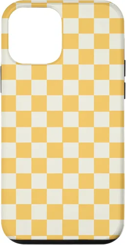 Vista 16 de Yellow Checkered Checker Checkerboard Classic Pattern Case for iPhone 17
