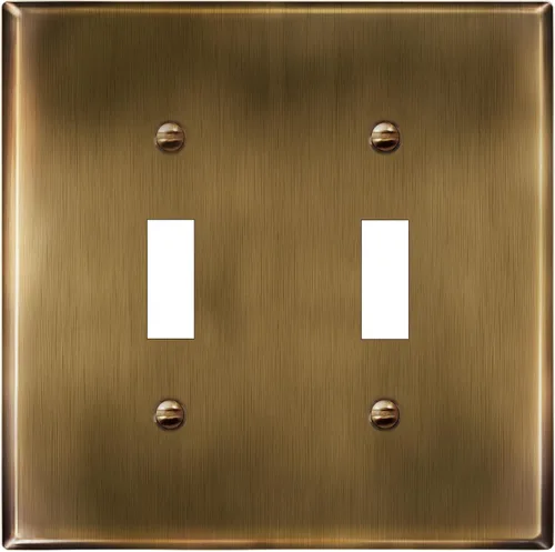 Vista 26 de LIDER Placa de Pared de Metal para Interruptor de Luz de Palanca, Cubierta de Interruptor de Acero Inoxidable, Resistente a la Corrosión