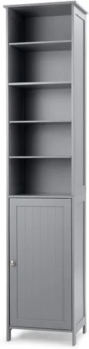 Vista 6 de GLACER Gabinete de almacenamiento de 72 pulgadas de alto, gabinete de piso de baño con estantes ajustables, gabinete de almacenamiento estrecho que