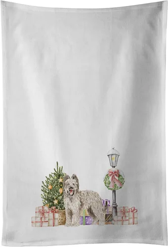 Vista 51 de Caroline's Treasures CK8100WTKT - Juego de 2 toallas de cocina con diseño de bulldog francés con diseño de país de las maravillas navideñas