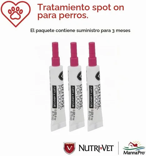 Vista 3 de Nutri-Vet Control de pulgas y garrapatas de defensa para cachorros