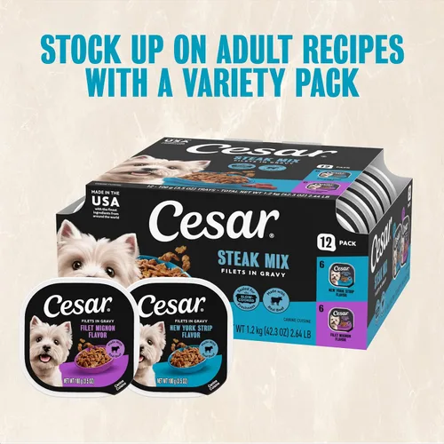 Vista 12 de Cesar Gourmet - Comida húmeda para perros, paquete de 12