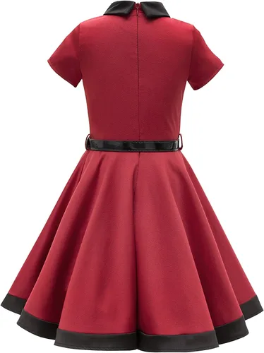 Vista 2 de BlackButterfly Vestido para niñas "Lucy" vintage Clarity 50, Negro
