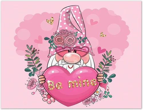 Vista 7 de Small World Greetings Tarjetas de San Valentín de gnomos caprichosos, 24 unidades, interior en blanco con sobres, tamaño A2 de 5.5 x 4.25 pulgadas