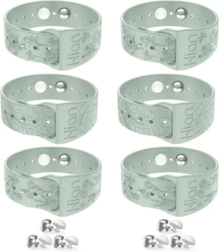 Vista 10 de Pulseras de mareo por movimiento, para adultos, niños y mujeres embarazadas, pulseras de acupresión antináuseas para automóvil, mar, aire, crucero