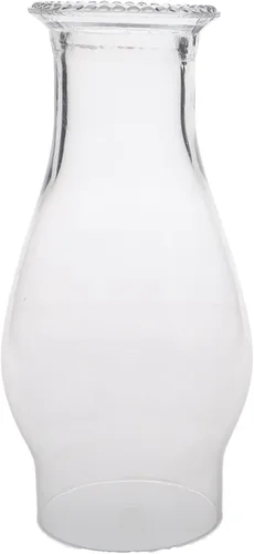 Vista 5 de B&P Lamp Chimenea de repuesto de aceite o queroseno con cuentas de vidrio, 8-1/4 pulgadas, transparente