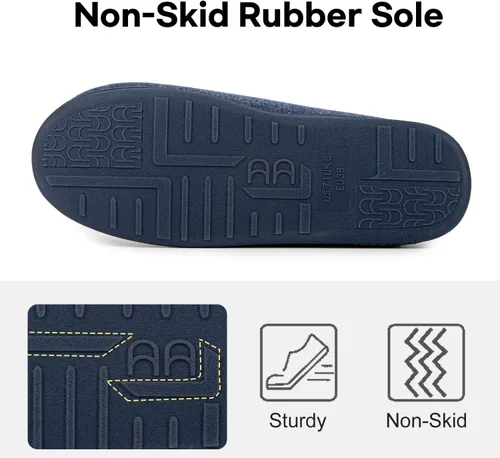 Vista 6 de LongBay Pantuflas para diabéticos de espuma viscoelástica para mujer, cómodas y acogedoras, para artritis, edema, zapatos de casa anchos
