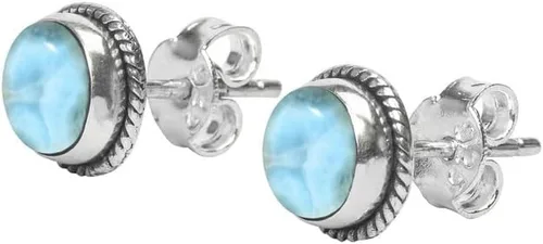 Vista 7 de Pendientes de tuerca con gemas, plata de ley 925, aretes de 6 mm redondos para niñas y mujeres, regalo