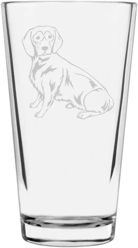 Vista 413 de Podenco Canario - Vaso de pinta de 16 onzas con temática de perro personalizado