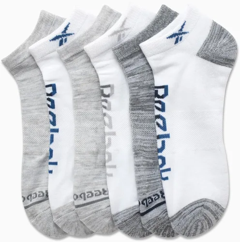 Vista 4 de Reebok Calcetines acolchados básicos de corte bajo transpirables para hombre (paquete de 6)