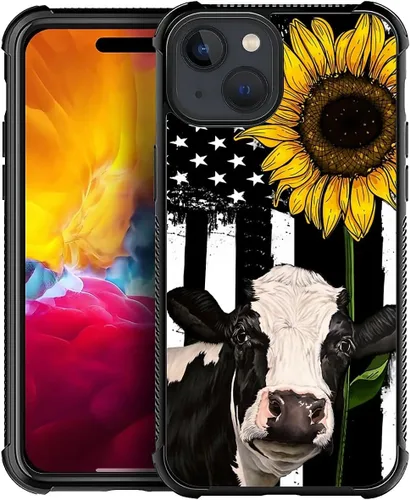 Vista 964 de Funda compatible con iPhone 15, diseño de elefantes africanos, diseño increíble a prueba de golpes, antiarañazos, carcasa trasera de policarbonato
