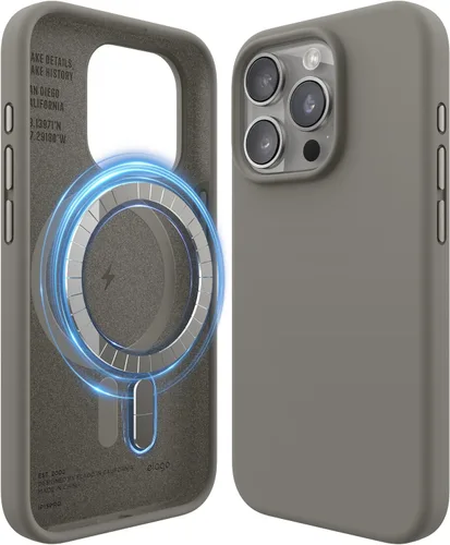 Vista 28 de elago - Carcasa magnética de silicona para iPhone 15, color negro Compatible con MagSafe, imanes integrados, silicona de agarre suave, a prueba