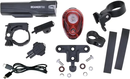 Vista 2 de Planet Bike Juego de luces para bicicleta Beamer 700 y Rojo 100