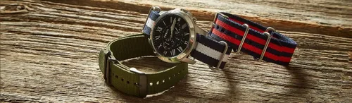Vista 3 de Speidel Correas de reloj estilo Nato en 18,20 y 0.866in