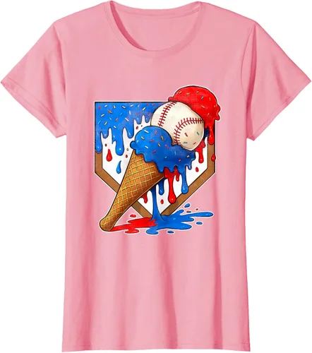 Vista 10 de Camiseta de béisbol desgastada para niños y jóvenes