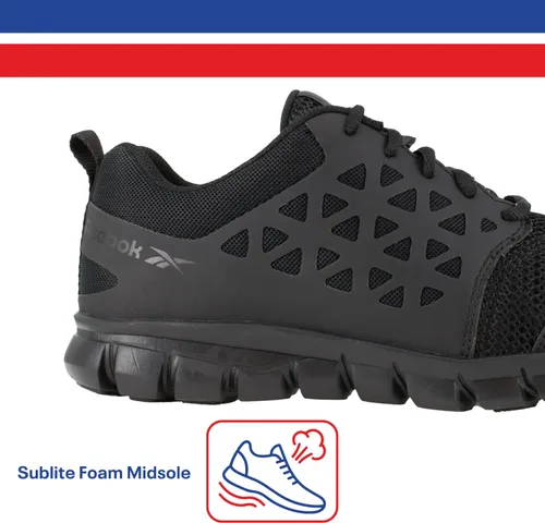 Vista 10 de Reebok Work Sublite Cushion Slip Resistant Composite Toe Work/Duty - Negro