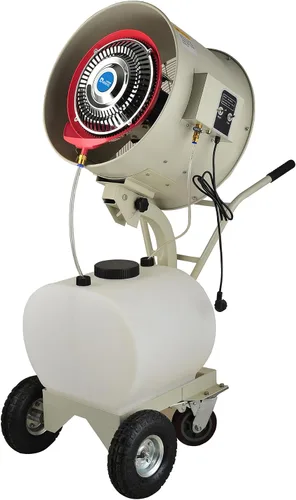 Vista 6 de YYMIYU Ventilador de niebla de agua de 20 pulgadas para patio, tiendas al aire libre, plazas, lugares de carnaval y refrigeración de gran área