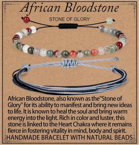 Vista 97 de LPBeads Pulsera de piedra natural hecha a mano de tamaño ajustable