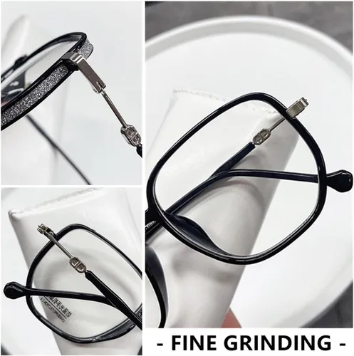 Vista 6 de Gafas de lectura bifocales, gafas de lectura de luz anti-azul portátiles de moda para mujer Negro