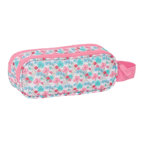Vista 4 de Portatodo Doble Moos Flores Multicolor 21 x 8 x 6 cm
