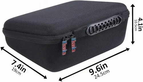 Vista 4 de Khanka Funda protectora rígida de viaje para Brother P-Touch Pt-d400 Negro
