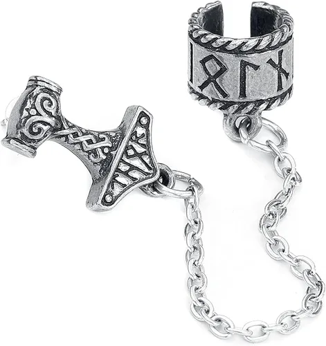 Vista 2 de Alchemy Metal Wear Thor Donner Earcuff - Brazalete colgante para mujer y niña, Peltre inglés fino, No es una piedra preciosa
