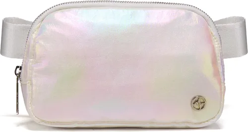 Vista 31 de Bolsa de Cinturón Pander para Mujeres, Riñoneras de Moda, Bolsas Cruzadas, Bolsa de Cinturón con Correa Ajustable, Negro, Talla única, Sólido