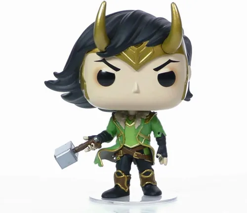Vista 3 de Funko Pop! Marvel Loki Figura de vinilo exclusiva #615 [Mjolnir]