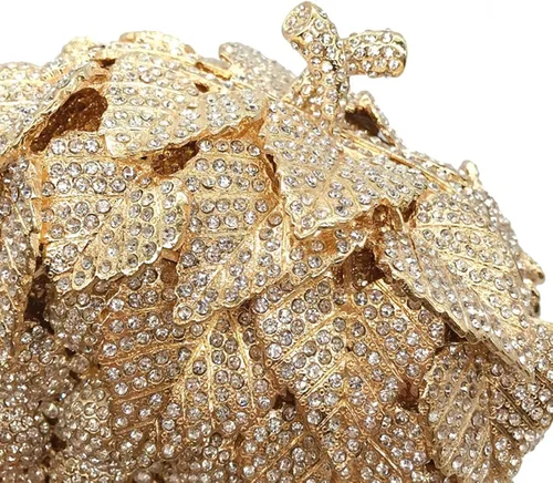 Vista 5 de AiUWay - Bolsos de noche con diamantes de imitación para mujer