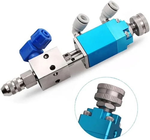 Vista 5 de Válvula dispensadora de pegamento de válvula dispensadora de dedal neumática de precisión 0.0 fl oz