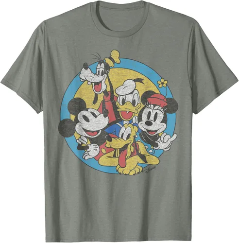 Vista 28 de Disney Camiseta retro de Mickey and Friends Group Shot