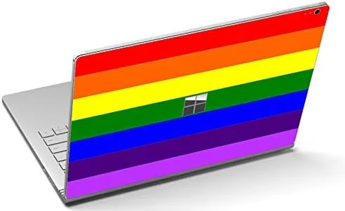 Vista 8 de LidStyles - Kit de vinilo para protección de vinilo compatible con Microsoft Surface Book 1 (bandera americana)