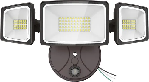 Vista 11 de Onforu 70W Luz de inundación LED del atardecer al amanecer, 7000LM Iluminación exterior de seguridad blanca, Luminaria IP65 impermeable al aire