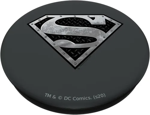 Vista 2 de Superman Super Metallic Shield PopSockets - Agarre y soporte para teléfonos y tabletas