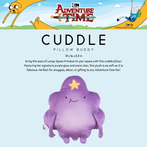 Vista 3 de Coleccionables Adventure Time Lumpy Space Princess LSP Ropa de Cama Almohada Decorativa de Abrazo Súper Suave y Acogedora