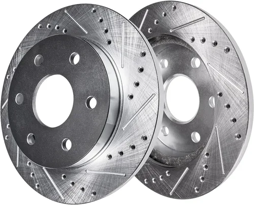 Vista 165 de Detroit Axle - Rotores de freno delantero para 04-13 Mazda 3 Rotores de frenos de disco 06-15 Mazda 5 Reemplazo: Rotor regular delantero de 11.81