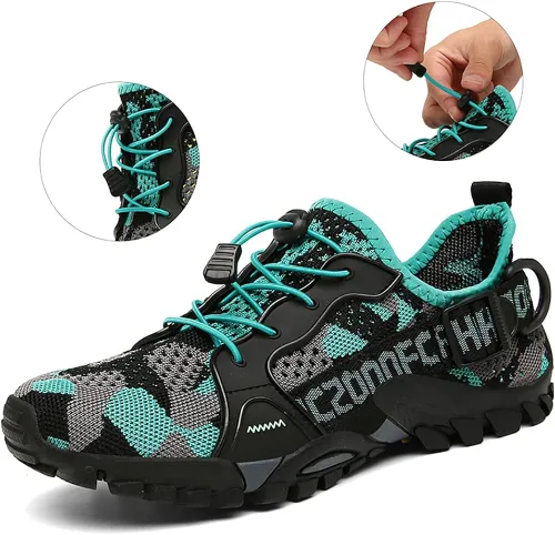 Vista 4 de TANGYUGEN Zapatos de agua para hombres y mujeres zapatos de senderismo al aire libre secado rápido zapatos de playa para viajes senderismo caminar
