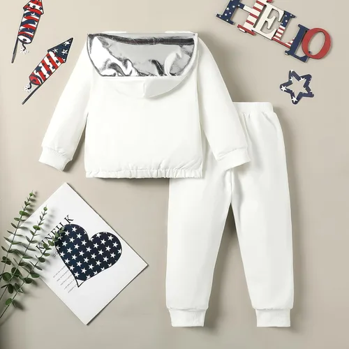 Vista 7 de Traje de astronauta para bebé, niño y niña, traje de Halloween, enterizo espacial con capucha, mameluco con capucha, ropa de cosplay