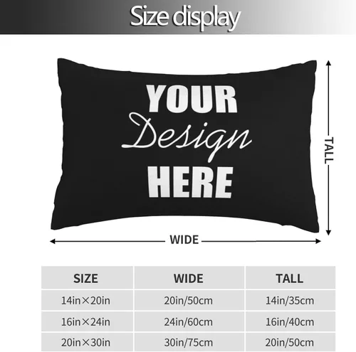 Vista 4 de Fundas de almohada personalizadas con imagen, texto, foto, funda de almohada personalizada, funda de cojín decorativa para sofá, cama, sala