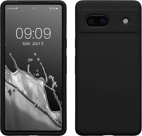 Vista 115 de kwmobile Funda Compatible con Google Pixel 6 Pro - Funda de Teléfono de Silicona TPU con Acabado Suave - Azul Caribe
