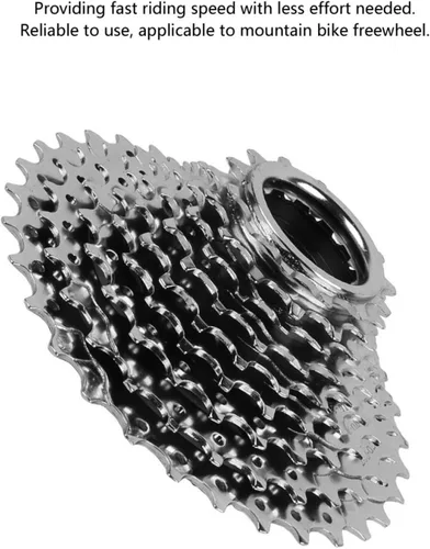 Vista 9 de Keenso 11T Cog - Piezas de rueda libre de bicicleta de 9 velocidades, engranajes de casete de acero de alta resistencia, piezas de rueda libre