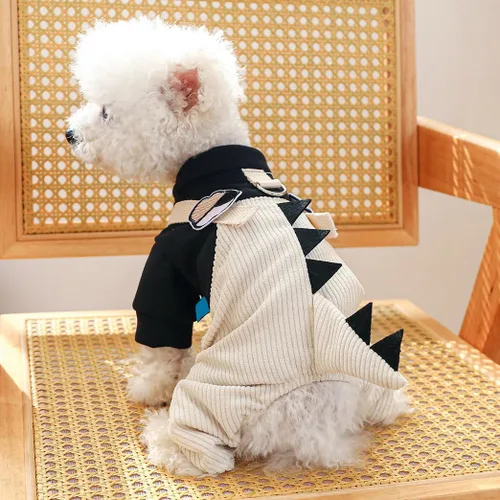 Vista 18 de Ropa de invierno para perros, overoles elegantes para mascotas para perros pequeños y medianos, lindo mono para cachorros, ropa clásica para perros