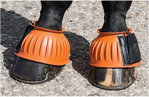 Vista 8 de Dura-Tech Botas de goma acanaladas de doble bloqueo para caballos Protección definitiva para caballos Escudo de impacto resistente Diseño sin