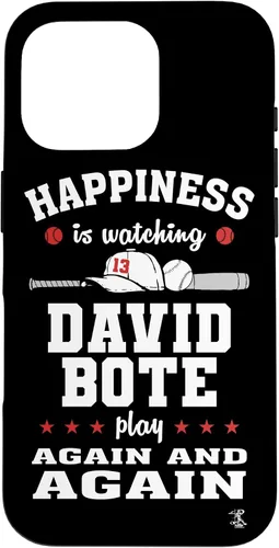 Vista 20 de iPhone 16 David Bote Happiness is Watching Gameday Case