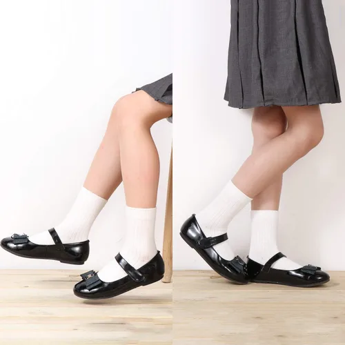 Vista 4 de SUNBVE Calcetines de algodón suave transpirable para niños y niñas